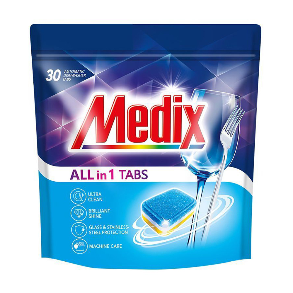 Таблетки для посудомийних машин Medix All In 1, 30 шт